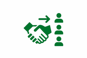 Icona del lending crowdfunding per soluzioni di finanza aziendale.