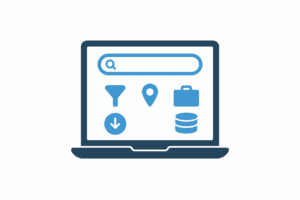 Icona di accesso alla piattaforma per generare liste contatti B2B.