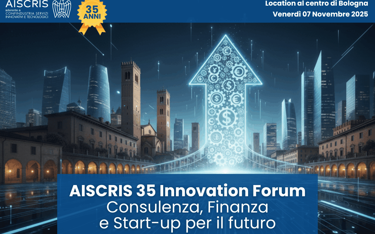 Cosmos Tutela del Credito partner dell’AISCRIS 35 Innovation Forum a Bologna: evento dedicato a innovazione, finanza e startup italiane