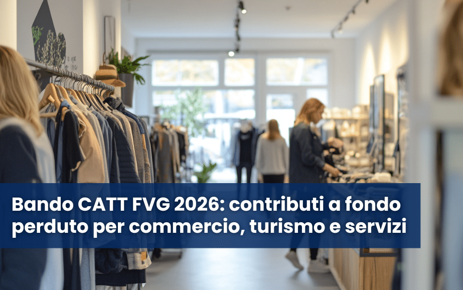Bando CATT FVG 2026 contributi commercio turismo servizi Friuli Venezia Giulia