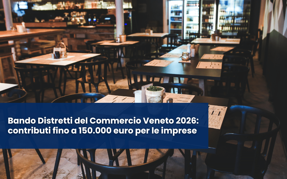 Negozi del centro storico che partecipano al Bando Distretti del Commercio Veneto 2026 per innovare e valorizzare il territorio